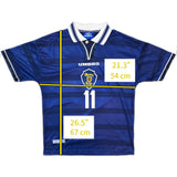 Authentic Collins #11 Scotland 1998-00 Home Football
