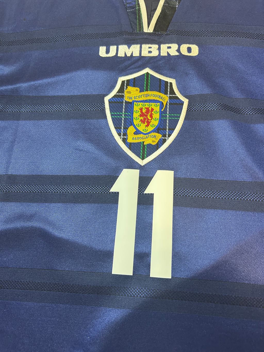 Maillot de football Écosse domicile Collins #11 authentique 1998-00