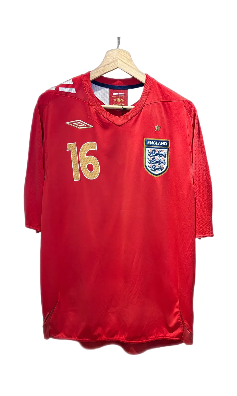 Authentic Campbell #16 England 2006-08 Away Football