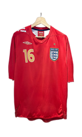 Authentic Campbell #16 England 2006-08 Away Football