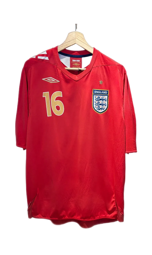 Authentic Campbell #16 England 2006-08 Away Football
