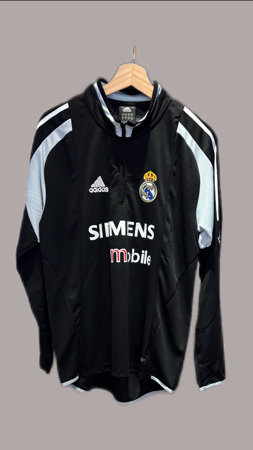 Vintage Real Madrid 2004/05 quarter zip Training Top