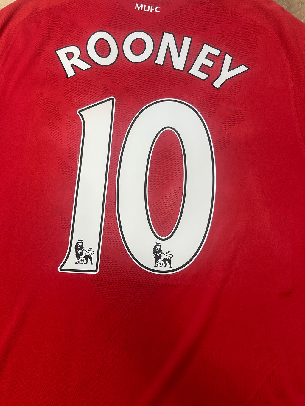 Maillot de football authentique Rooney #10 Manchester United domicile 2010-11
