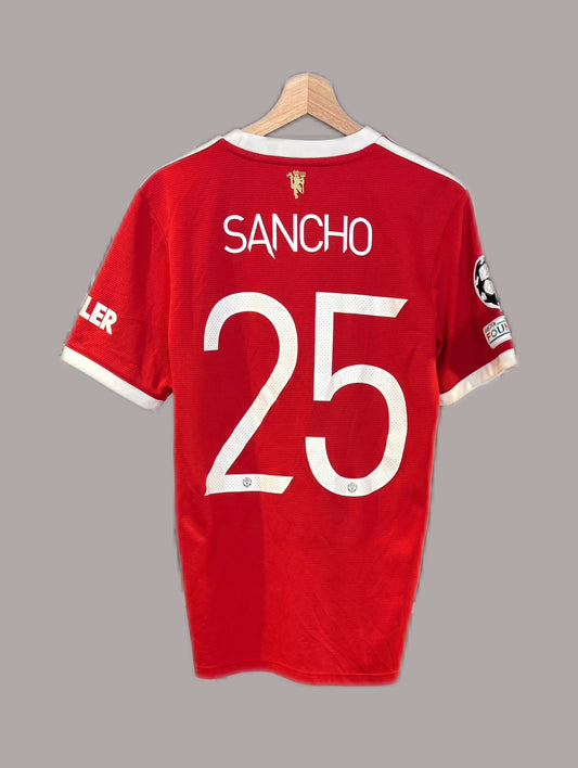 Vintage #25 Jadon Sancho 2021/22 Manchester United Home Football Shirt