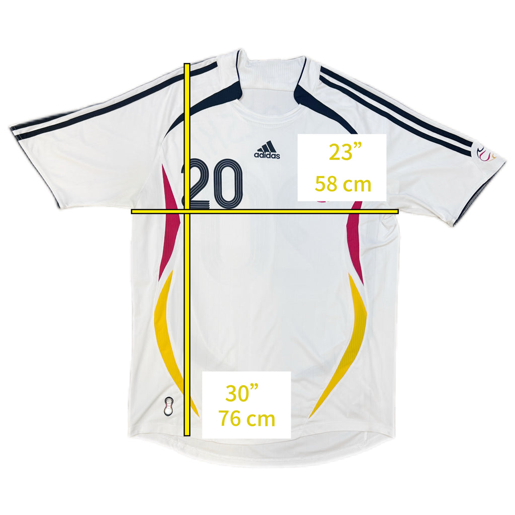 Maillot de foot domicile authentique Podolski #20 Allemagne 2006-2007