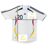 Authentic Podolski #20 Germany 2006-07 Home Football