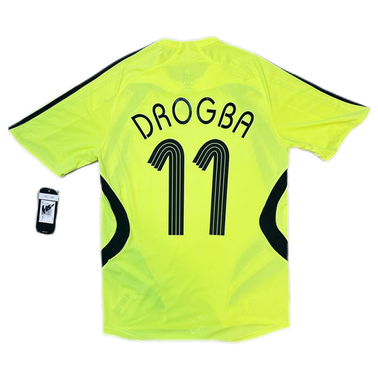 Authentic Drogba #11 Chelsea 2007-08 Away Football