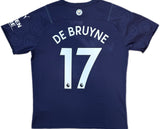 Authentic De Bruyne #17 Manchester City 2021-2022 Football