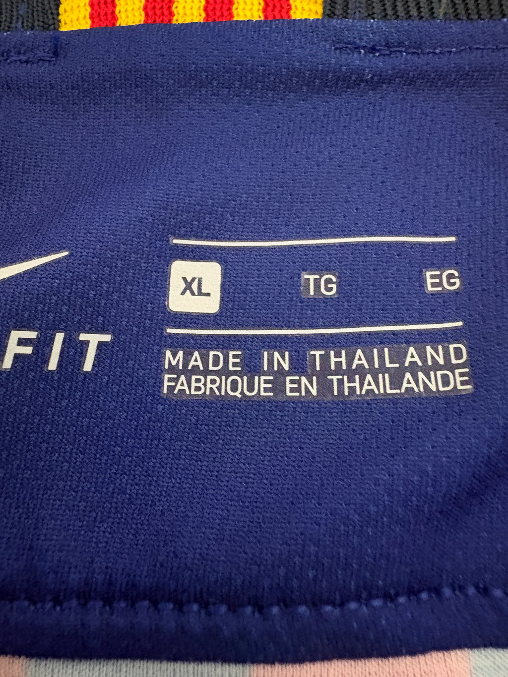 Maillot de football domicile authentique de Messi #10 Barcelone 2018–2019