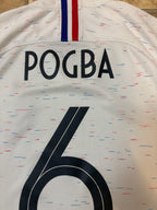 Maillot de foot extérieur France 2018 authentique #6 Pogba