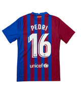 Authentic Pedri #16 Barcelona 2021-22 Home Football