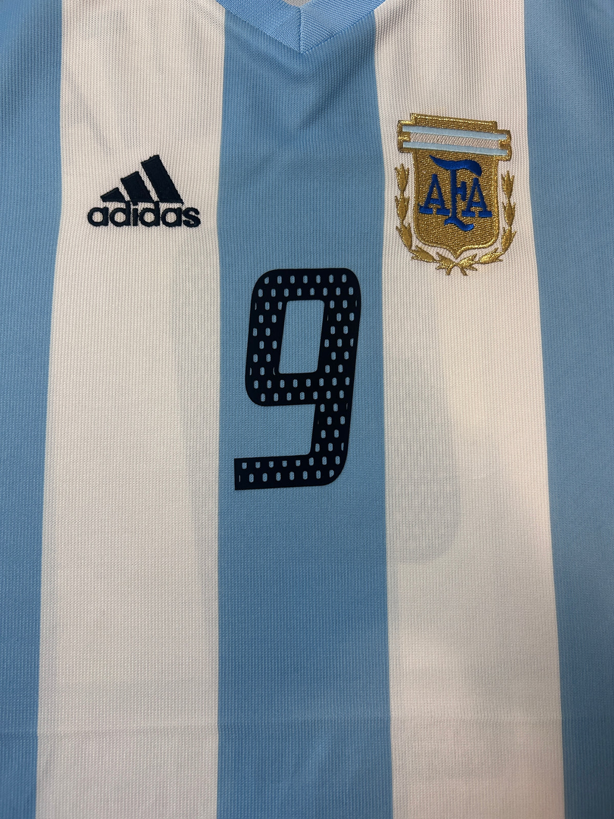 Authentic Batistuta #9 Argentina 2002-04 Home Football