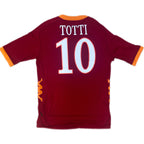 Maillot de joueur authentique Totti #10 AS Roma domicile 2010-2011