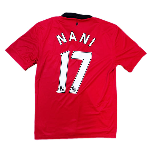 Authentic Nani #17 Manchester United 2013-14 Home Football