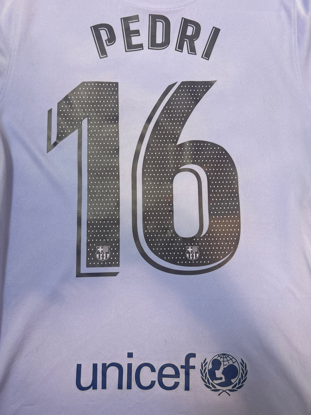 Authentic Pedri #16 FC Barcelona 2021-22 Away Football