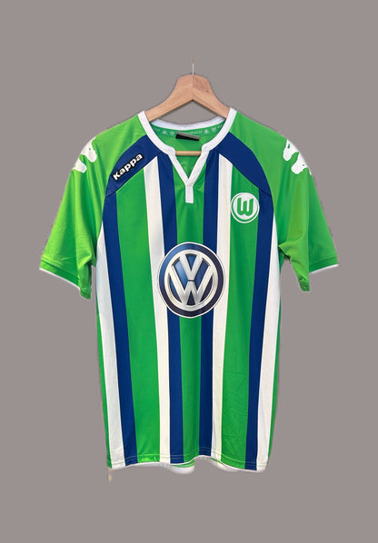 Authentic De Bruyne #14 Wolfsburg 2015/16 Away Football T-Shirt
