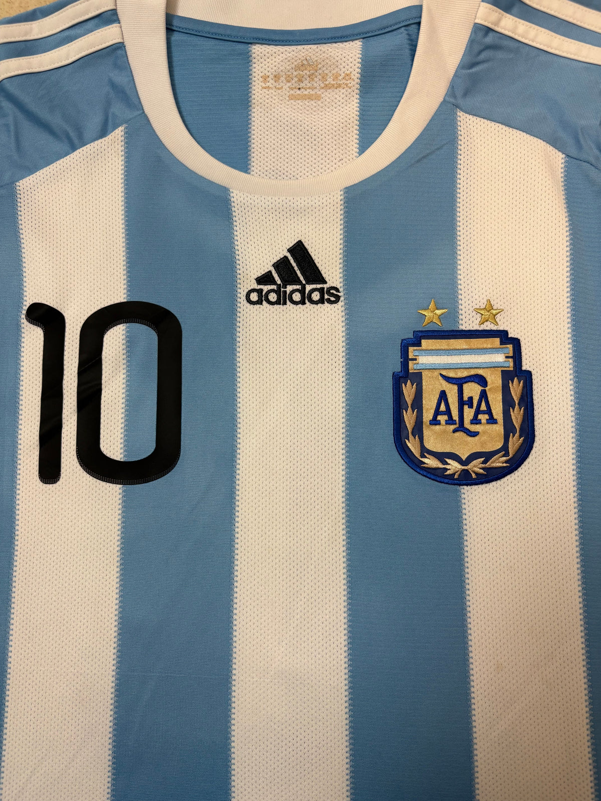 Authentic Messi #10 Argentina 2010-11 Home Football