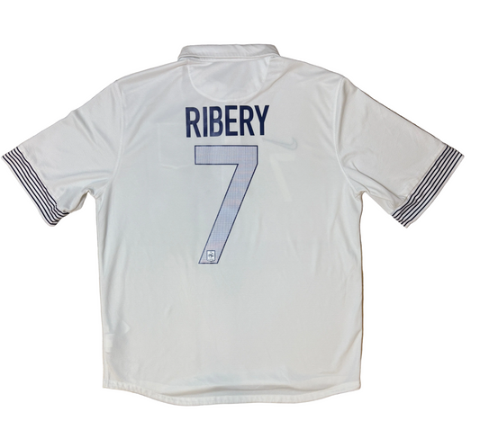 Authentic #7 Ribery France 2012-13 Away Football