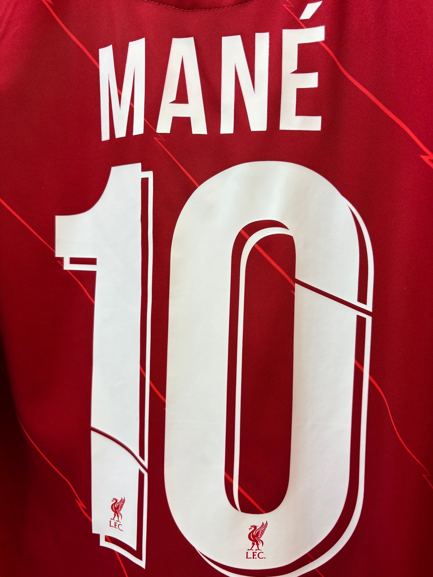 Vintage #9 Mané Nike Men's Liverpool 2021/22 Home Football Jersey
