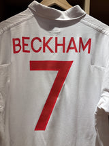 Authentic Beckham #7 England 2010-11 Home