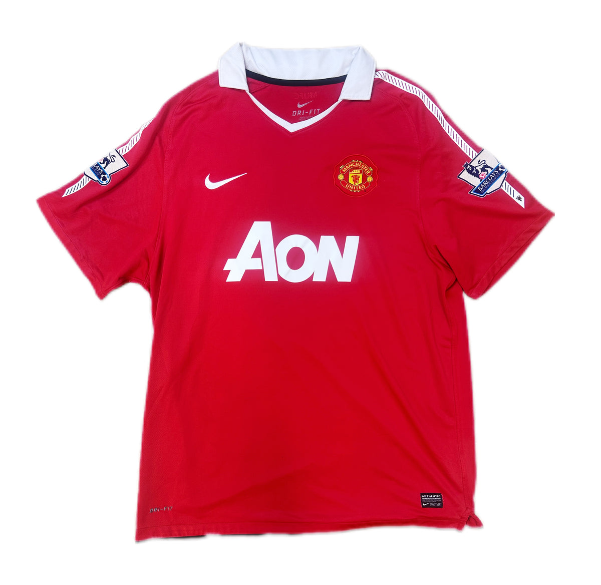 Authentic Rooney #10 Manchester United 2010-11 Home Football
