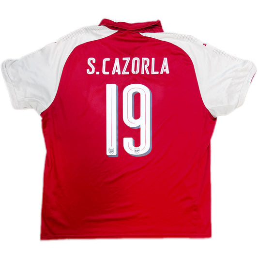 Authentic S.Cazorla #19 Arsenal 2017-18 Home Football