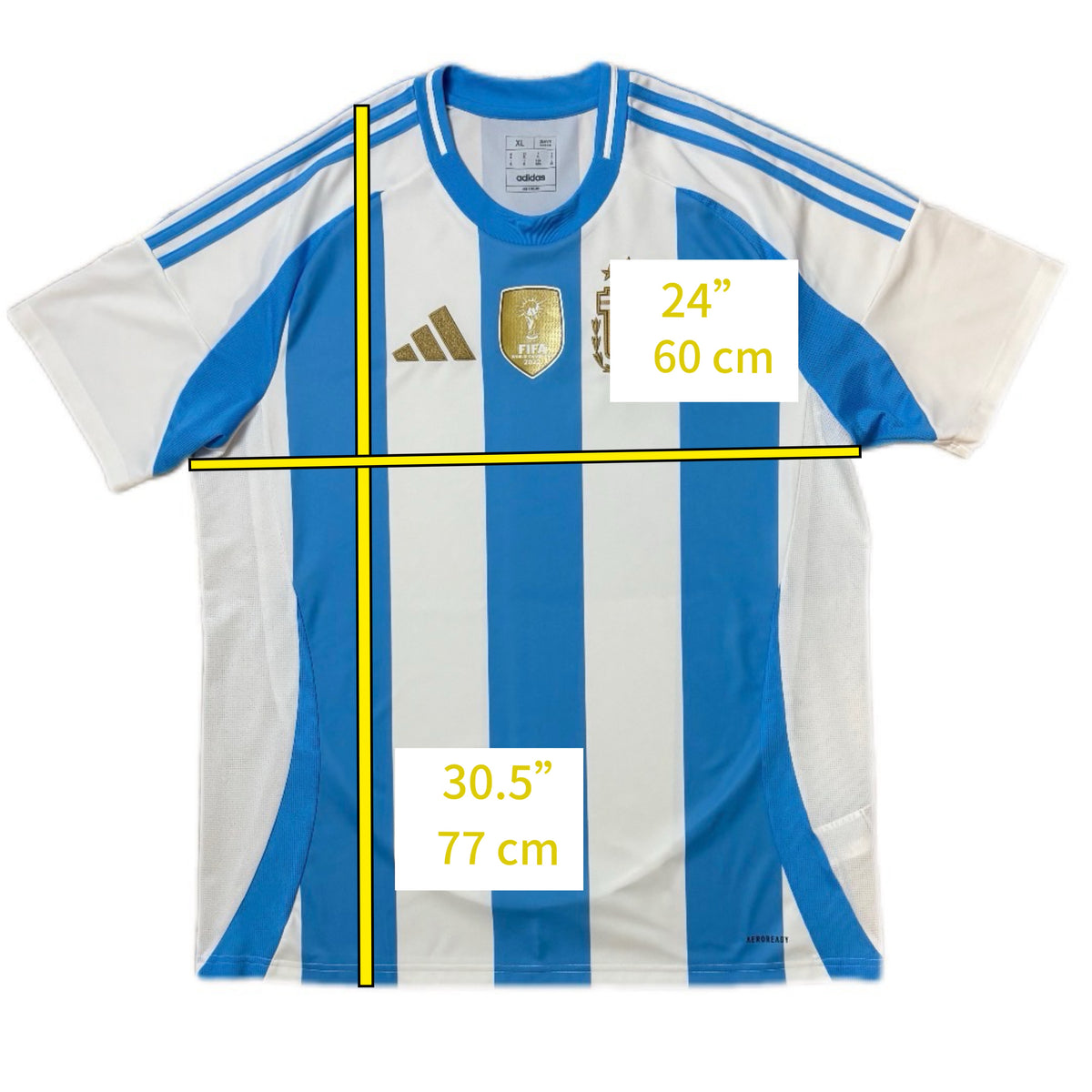 Maillot de football domicile authentique Argentine 2023-2024