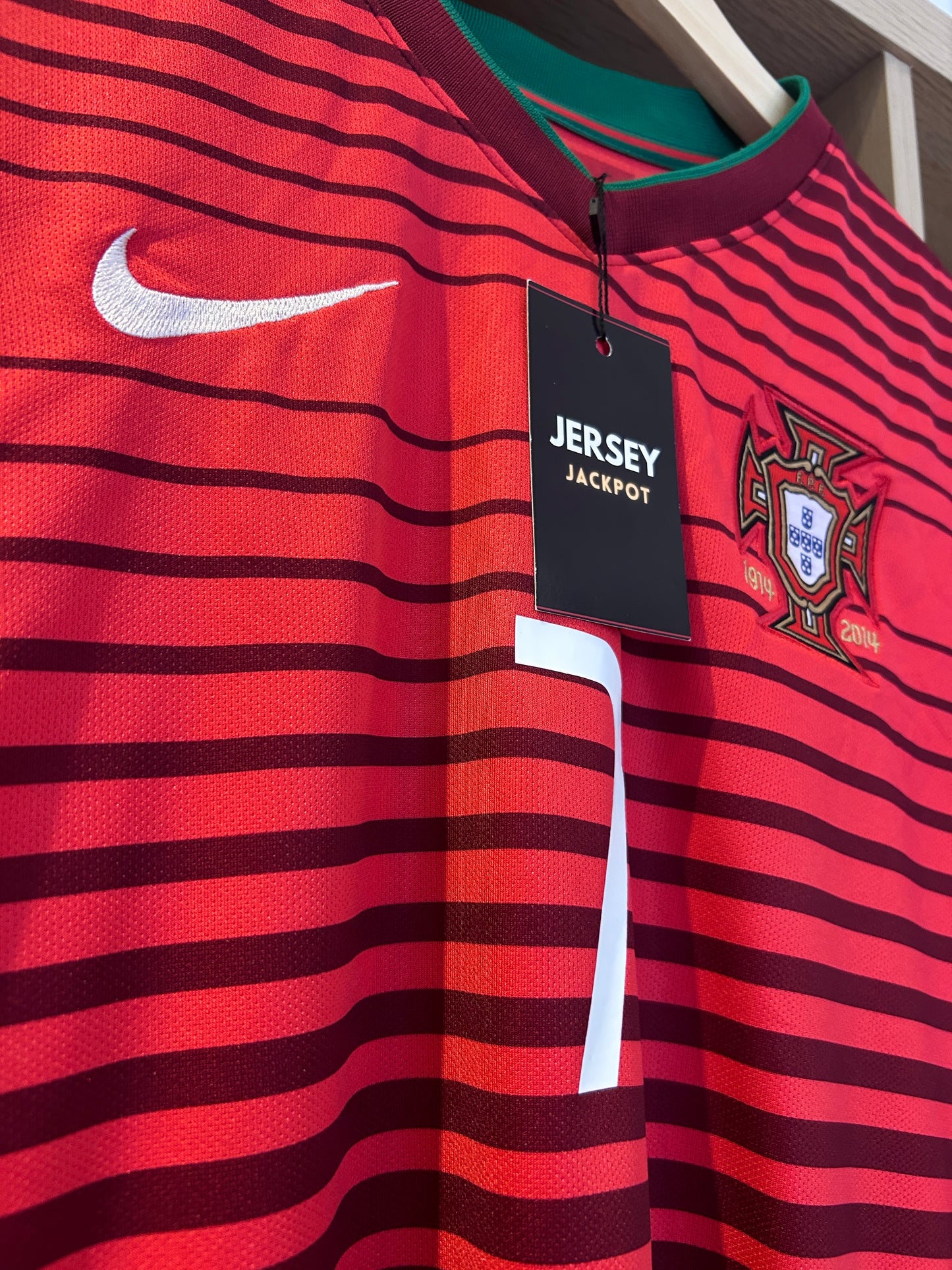 Authentic Ronaldo #7 Portugal 2014-15 Home Football T-Shirt