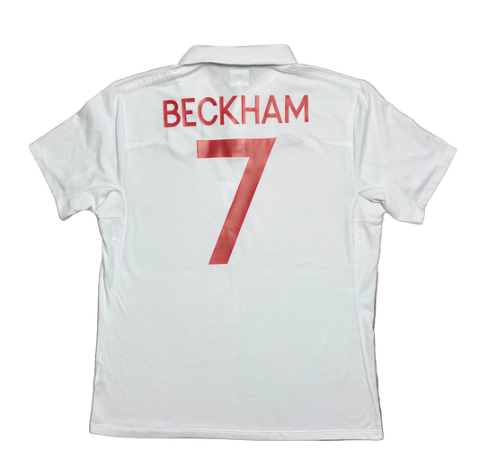 Authentic Beckham #7 England 2010-11 Home