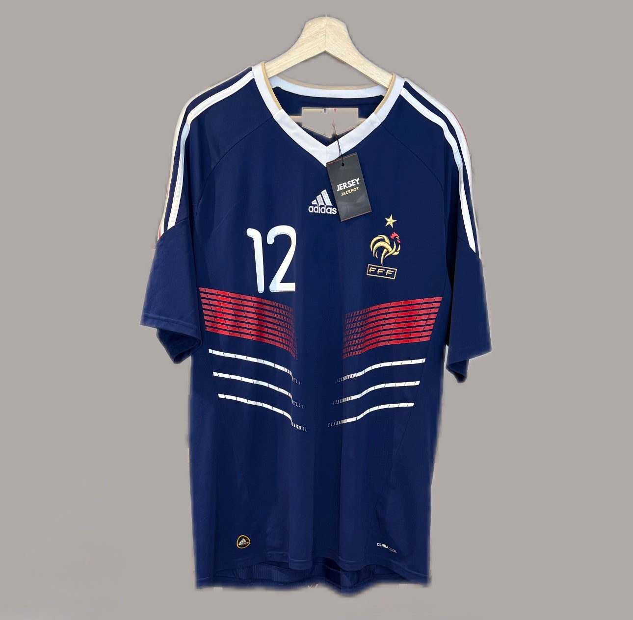 Vintage #12 Thierry Henry France 2009/10 Home Football Shirt