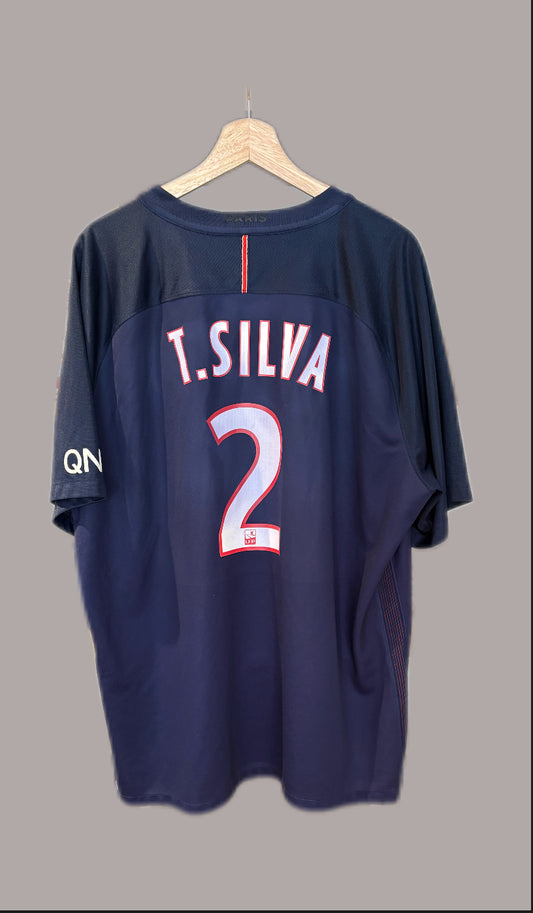Authentic T.Silva #2 PSG 2016-17 Football Shirt