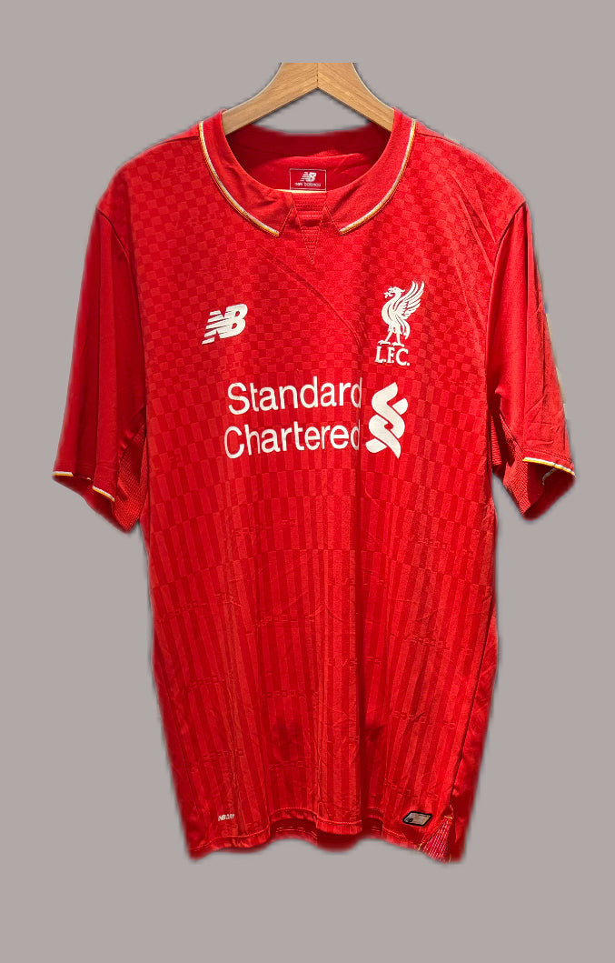 Vintage #15 Sturridge New Balance Liverpool FC 2015-2016 home football shirt