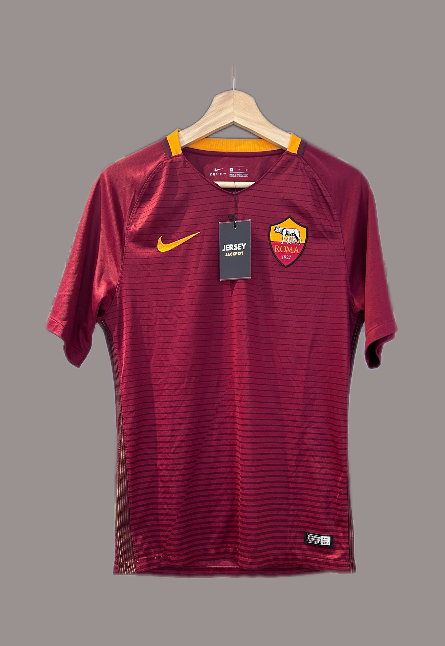 Authentic Totti #10 AS Roma 2016-17 Home Football T-Shirt