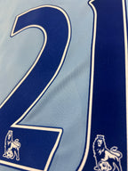Authentic Silva #21 Manchester City 2015-16 Home Fooball