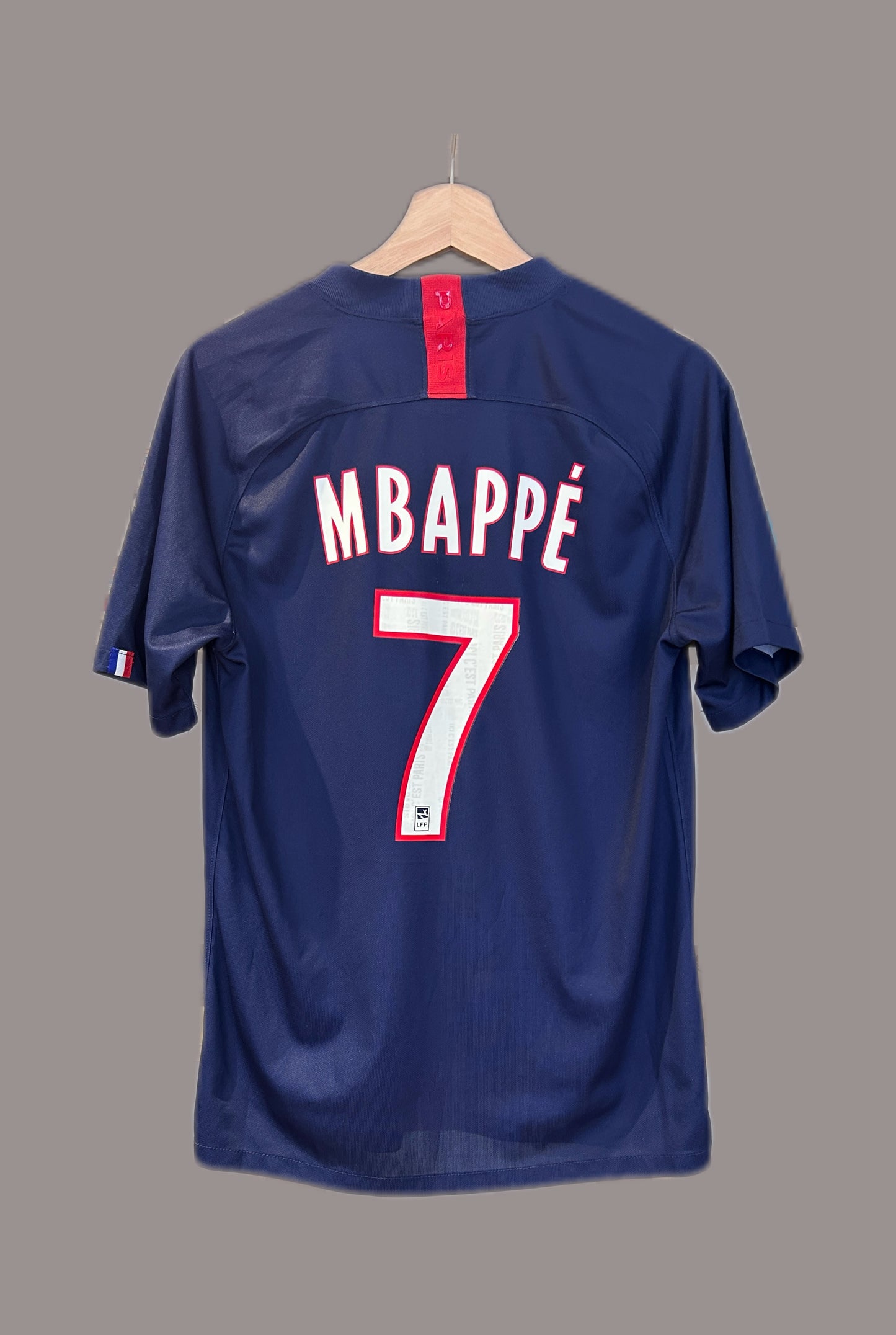 Authentic Mbappé #7 PSG 2019-20 Home Football T-Shirt