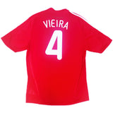 Authentic Vieira #4 France 2007-08 Away Football