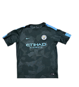 Authentic #17 De Bruyne Manchester City 2017-18 Third Football
