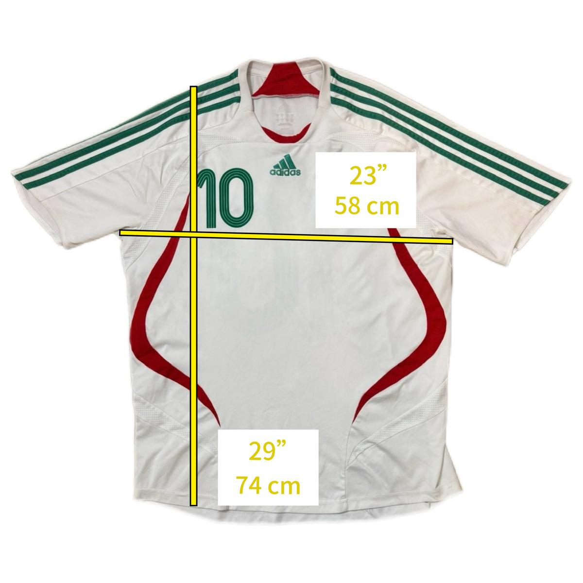 Authentic #10 C.Blanco Mexico 2007-08 Away Football