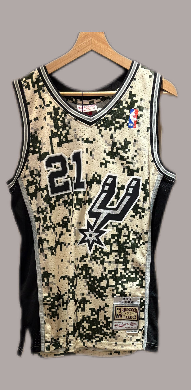 Vintage #21 Tim Duncan San Antonio Spurs 2013-14 Basketball Jersey