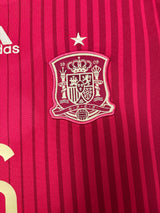 Authentic A.Aniesta #6 Spain 2014 World Cup home Football