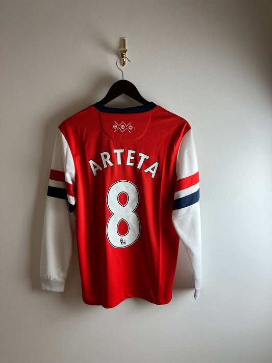 Vintage #8 Arteta Arsenal 2012/2013 Rosicky Home Football T-Shirt