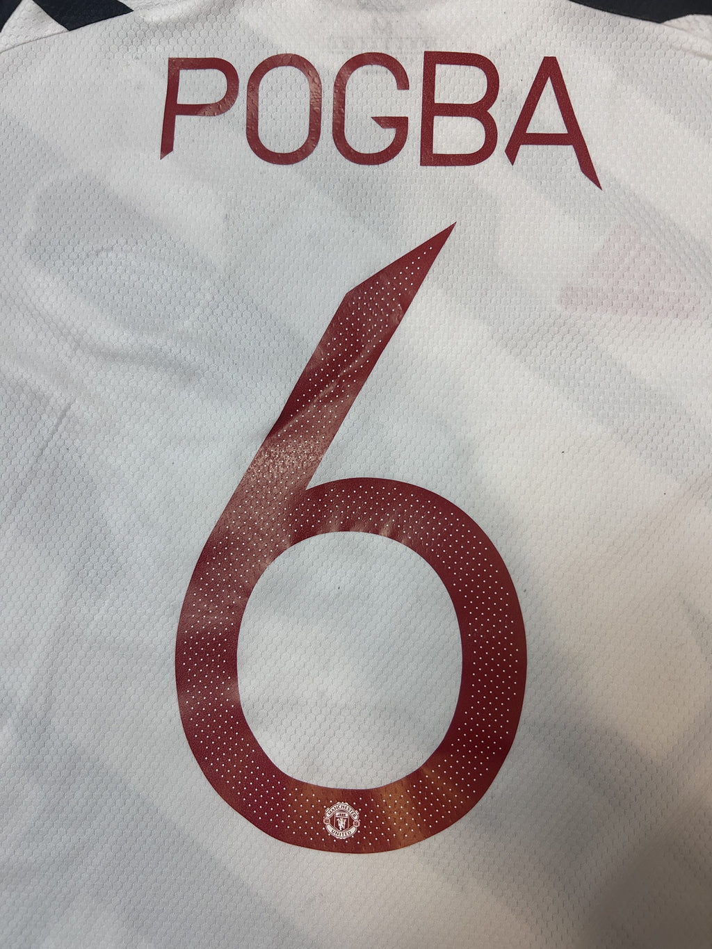 POGBA 6 name and number close-up