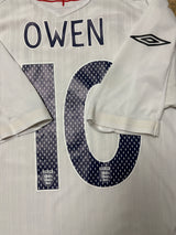 Authentic #10 Owen 2007-09 England Home Football