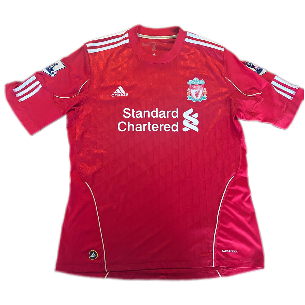 Authentic Suarez #7 Liverpool 2010-11 Home Football