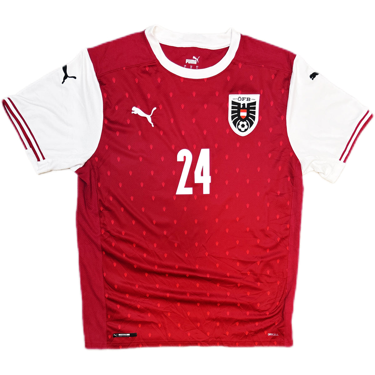 Authentic Laimer #24 Austria 2021/22 Home Football
