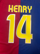 Authentic Henry #14 FC Barcelona 2008-09 Home Football