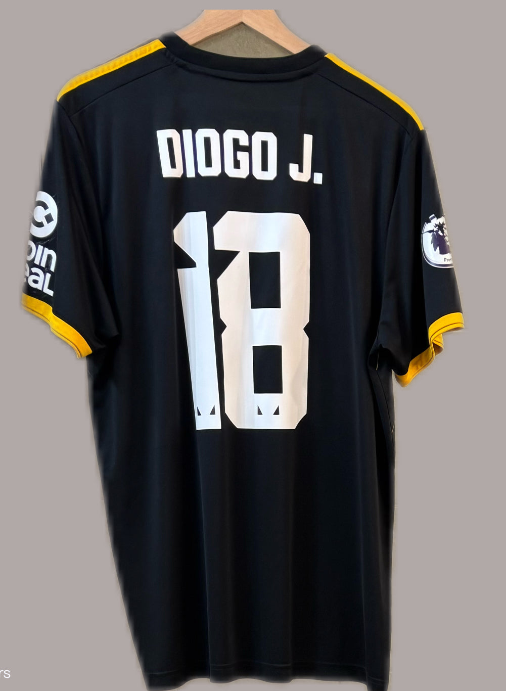 Vintage #18 Diogo J. Adidas Wolverhampton Wanderers 2019-2020 away football shirt
