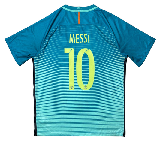 Authentic #10 Messi Barcelona 2016-17 Third Football