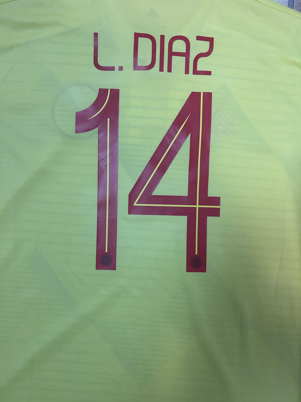 Authentic L.Diaz #14 Columbia 2019-20 Home Football