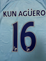 Authentic Kun Agüero #16 Manchester City 2017-18 Home football